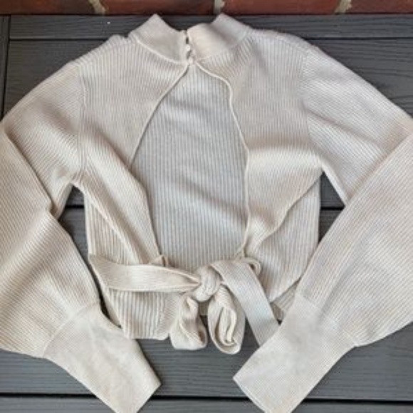 Reformation Osteria Open Back Sweater - Picture 1 of 12